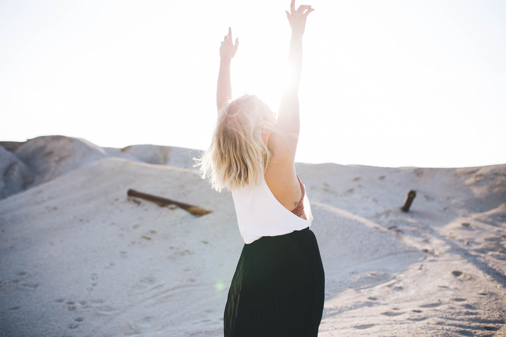 a person standing on a beach